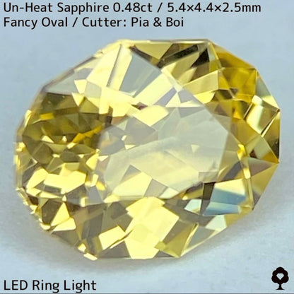 Un-Heat Yellow Sapphire 0.48ct