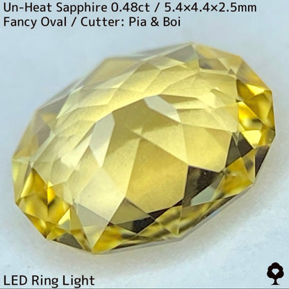 Un-Heat Yellow Sapphire 0.48ct