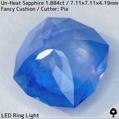 [For the successful bidder only] Unheated sapphire 1.884ct★2024.1.14GTJ Founding Anniversary Chat Auction