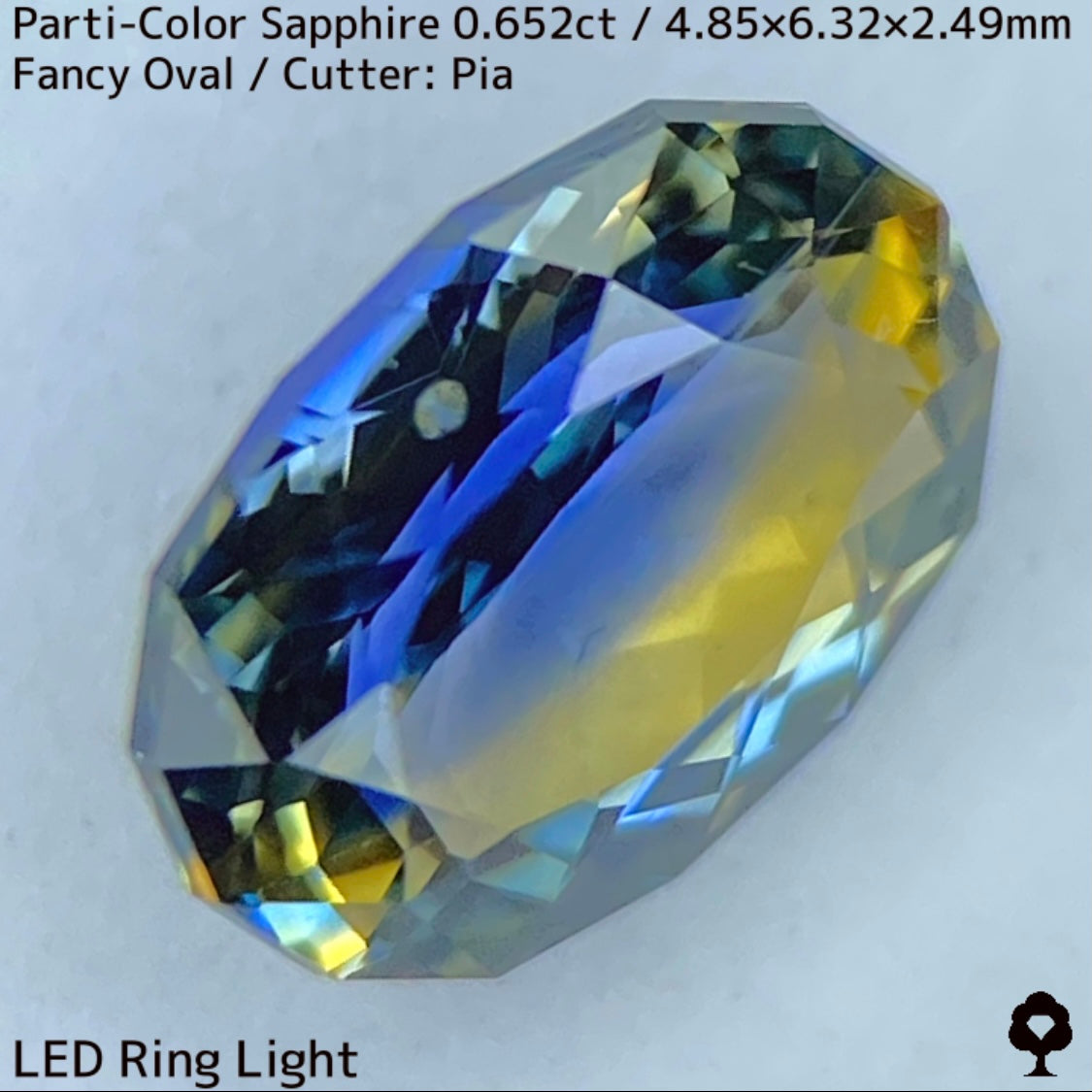 Kanchanaburi Parti-Color Sapphire 0.652ct