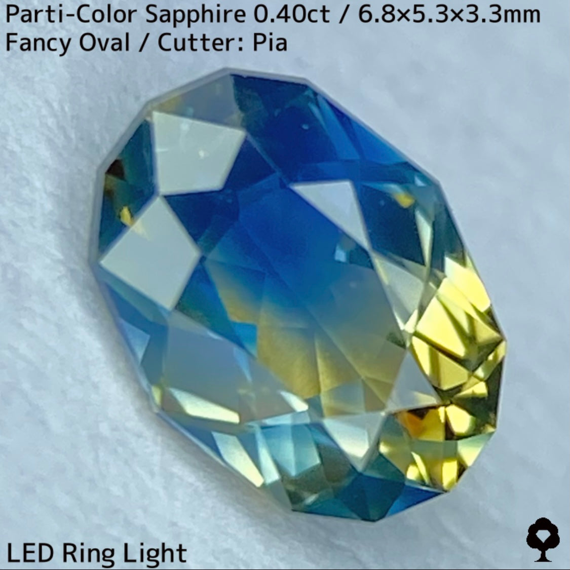 Kanchanaburi Parti-Color Sapphire 0.40ct