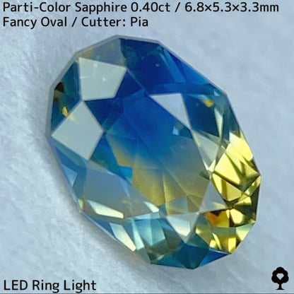 Kanchanaburi Parti-Color Sapphire 0.40ct