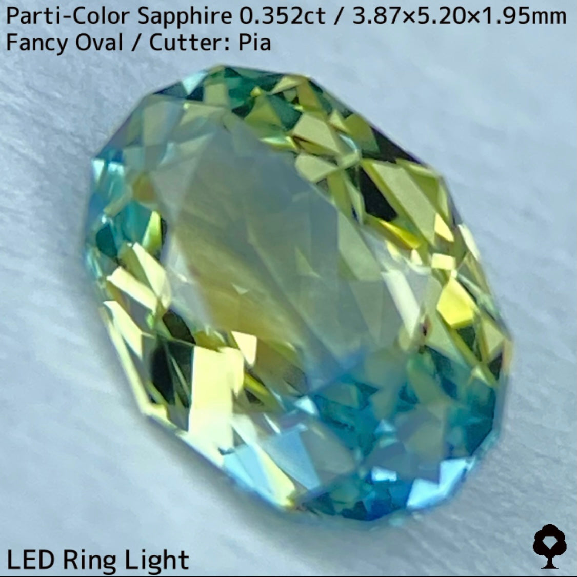 Kanchanaburi Parti-Color Sapphire 0.352ct