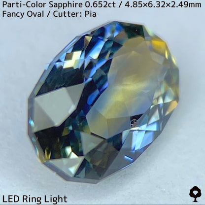 Kanchanaburi Parti-Color Sapphire 0.652ct