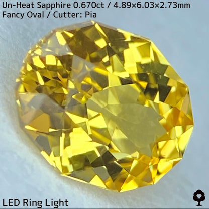 Un-Heat Yellow Sapphire 0.670ct / Kanchanaburi