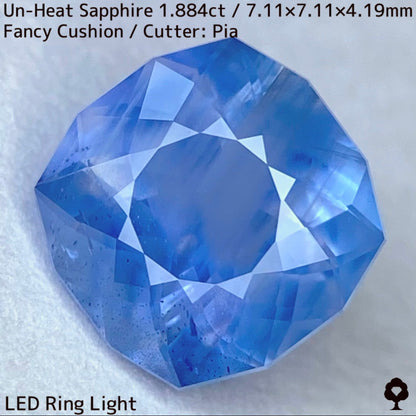 [For the successful bidder only] Unheated sapphire 1.884ct★2024.1.14GTJ Founding Anniversary Chat Auction