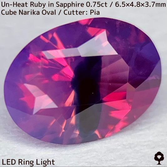 Un-Heat Parti-Color Sapphire 0.751ct / Vietnam