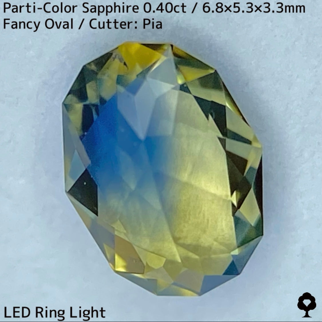 Kanchanaburi Parti-Color Sapphire 0.40ct