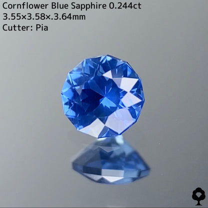 Cornflower Blue Sapphire 0.244ct / Kanchanaburi