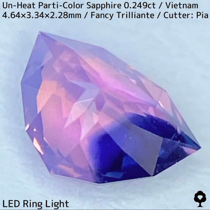 Parti-Color Sapphire 0.249ct / Vietnam