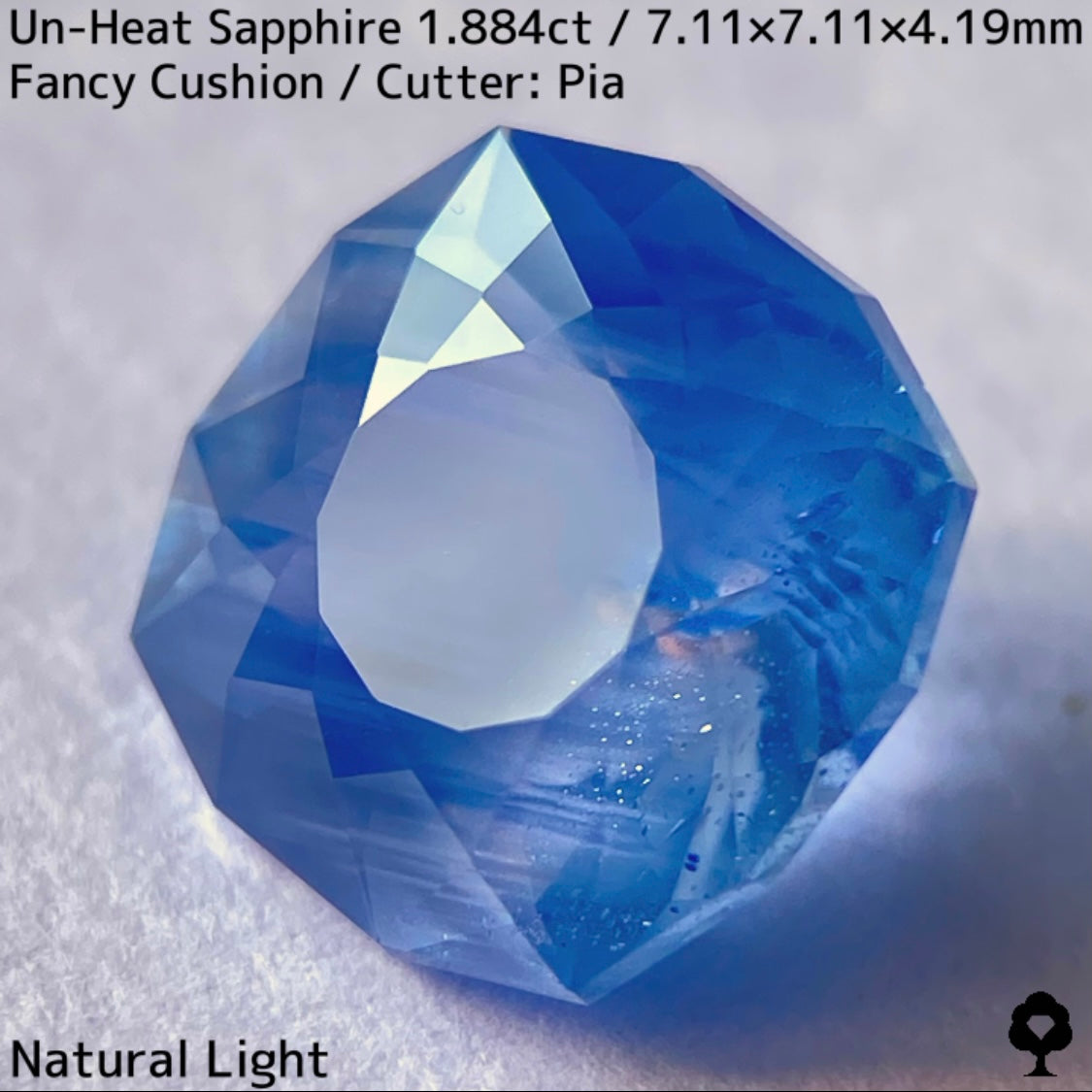 [For the successful bidder only] Unheated sapphire 1.884ct★2024.1.14GTJ Founding Anniversary Chat Auction