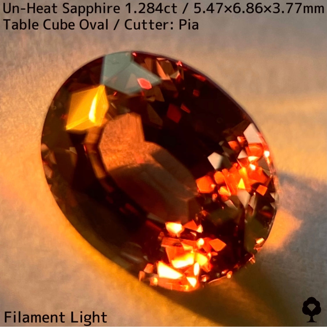 Tanzanian unheated sapphire 1.284ct