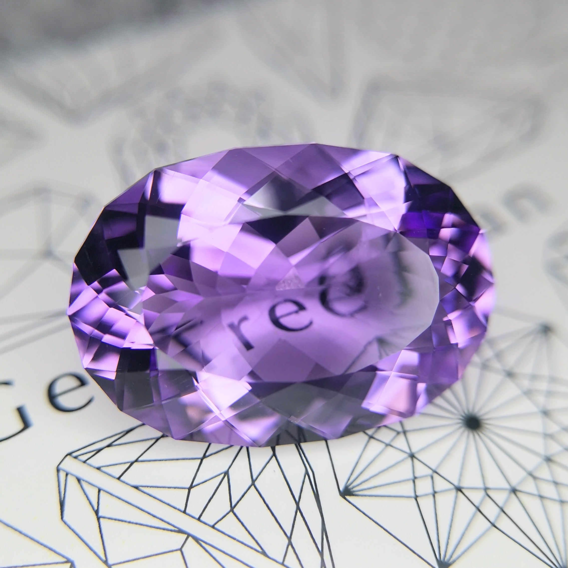 アメジスト17.68ct★上品な色合いが美しい煌めき抜群の大粒美結晶