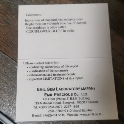 Cornflower Blue Sapphire 5.008ct / Burma