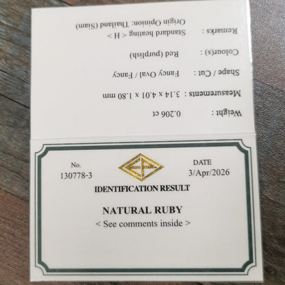Ruby 0.206ct / Thailand