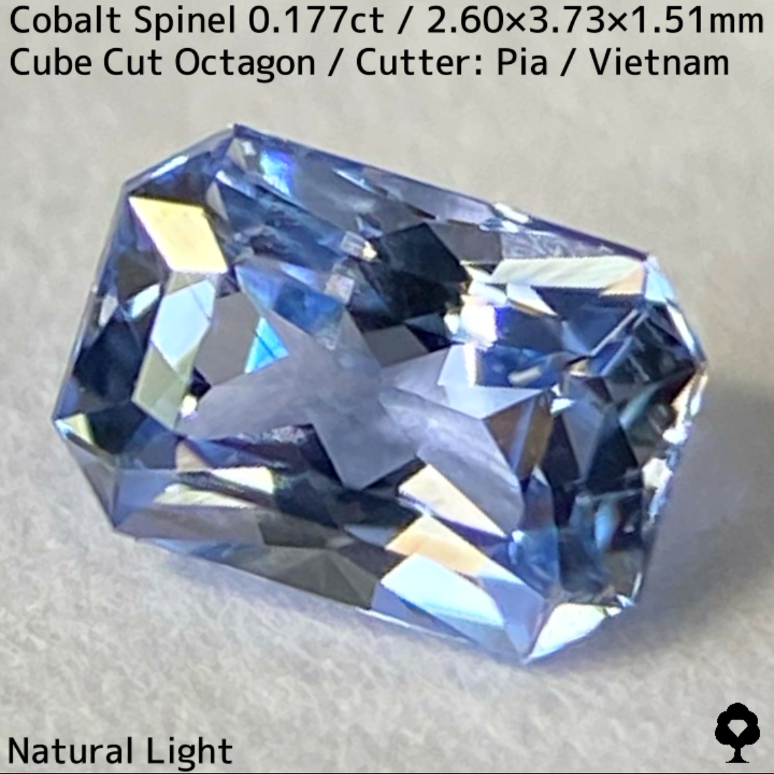 【Present campaign】Cobalt Spinel 0.177ct / Vietnam