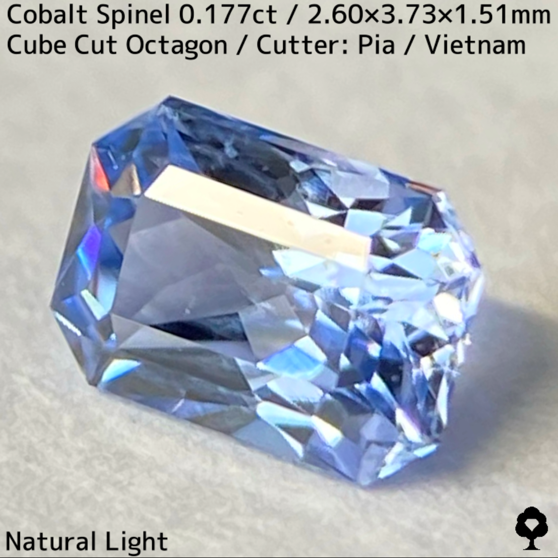 【Present campaign】Cobalt Spinel 0.177ct / Vietnam