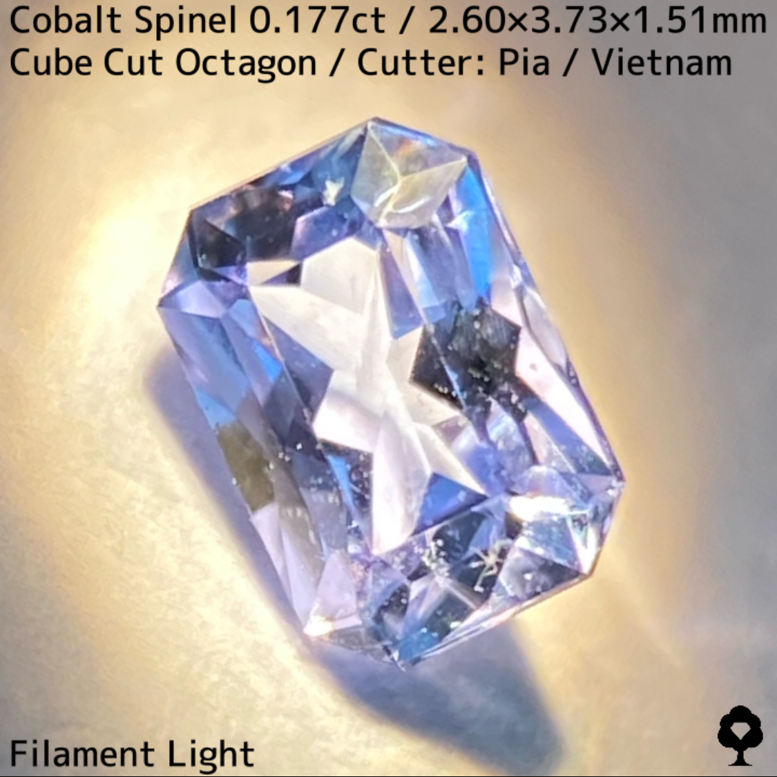 【Present campaign】Cobalt Spinel 0.177ct / Vietnam