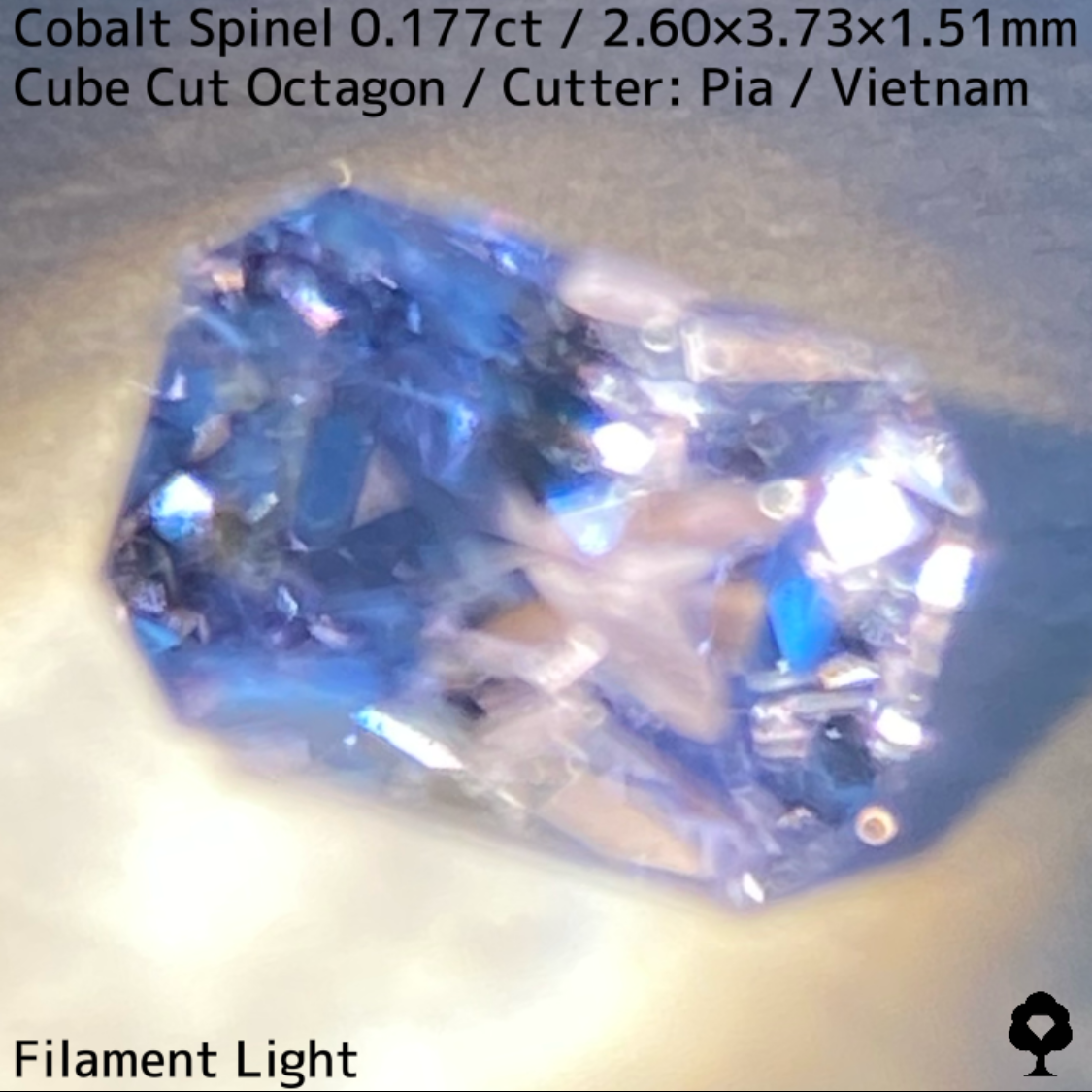 【Present campaign】Cobalt Spinel 0.177ct / Vietnam