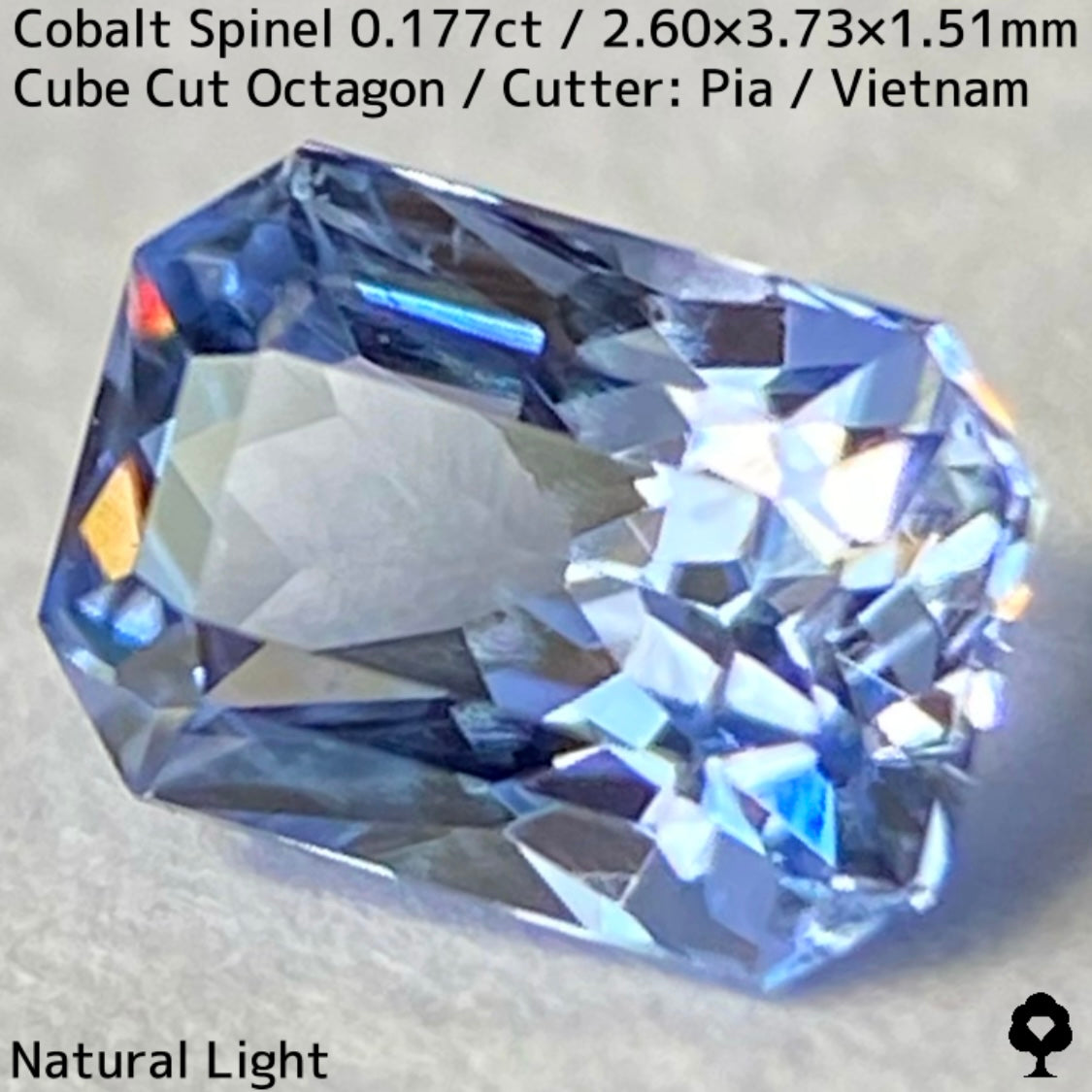 【Present campaign】Cobalt Spinel 0.177ct / Vietnam