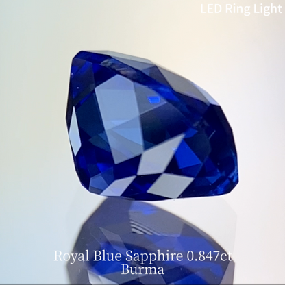 Royal Blue Sapphire 0.847ct / Burma