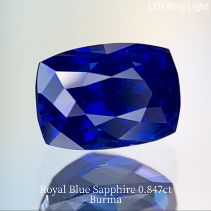 Royal Blue Sapphire 0.847ct / Burma