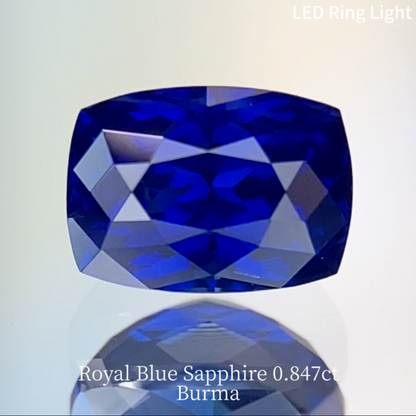 Royal Blue Sapphire 0.847ct / Burma