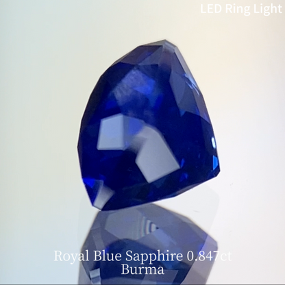 Royal Blue Sapphire 0.847ct / Burma