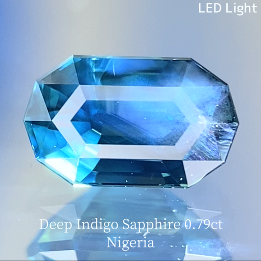 Deep Indigo Blue Sapphire 0.798ct / Nigeria