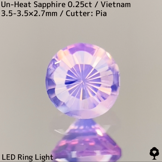 Un-Heat Sapphire 0.25ct / Vietnam / New Cut