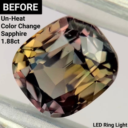 Un-Heat Color Change Sapphire 1.60ct / Tanzania