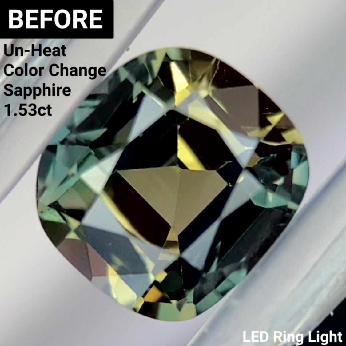 Un-Heat Color Change Sapphire 1.30ct / Tanzania