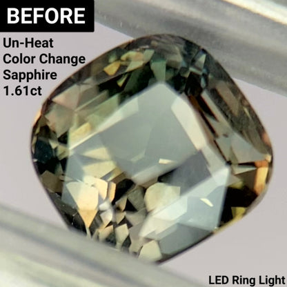 Un-Heat Color Change Sapphire 1.25ct / Tanzania