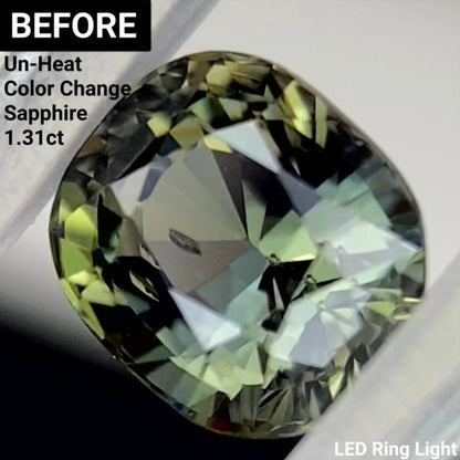 Un-Heat Color Change Sapphire 1.14ct / Tanzania