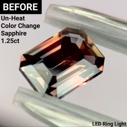 Un-Heat Color Change Sapphire 1.12ct / Tanzania