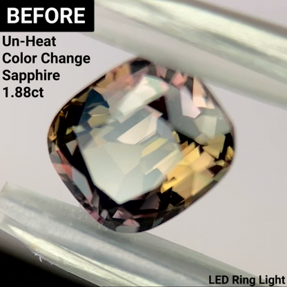 Un-Heat Color Change Sapphire 1.60ct / Tanzania