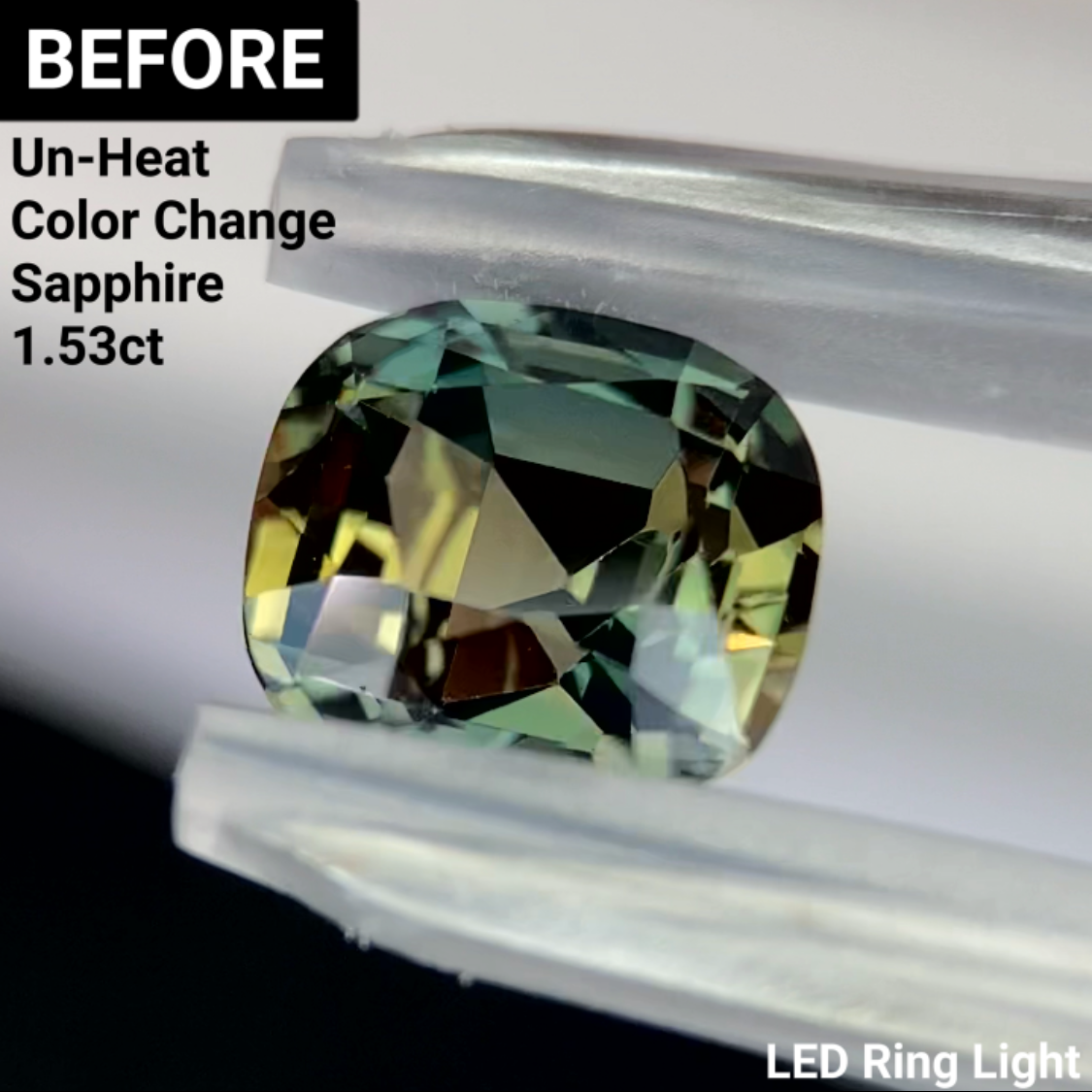 Un-Heat Color Change Sapphire 1.30ct / Tanzania