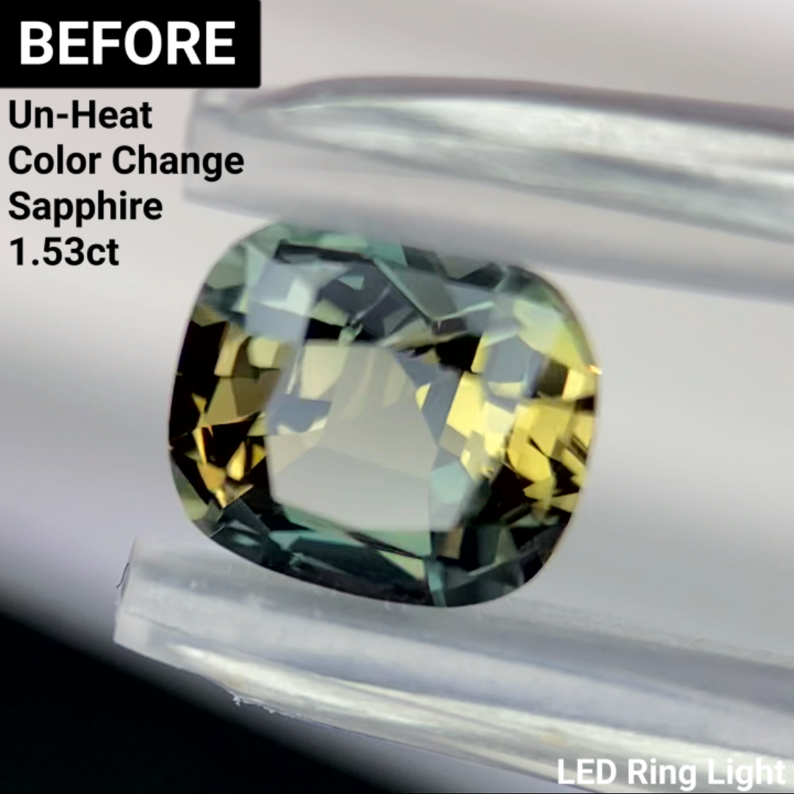 Un-Heat Color Change Sapphire 1.30ct / Tanzania