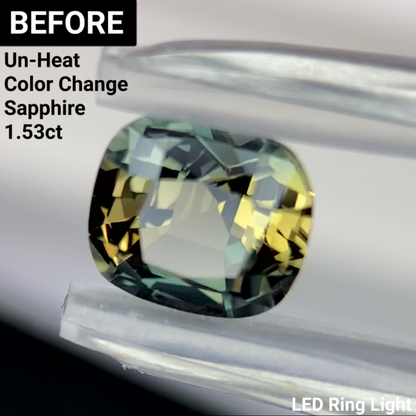 Un-Heat Color Change Sapphire 1.30ct / Tanzania