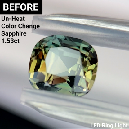 Un-Heat Color Change Sapphire 1.30ct / Tanzania