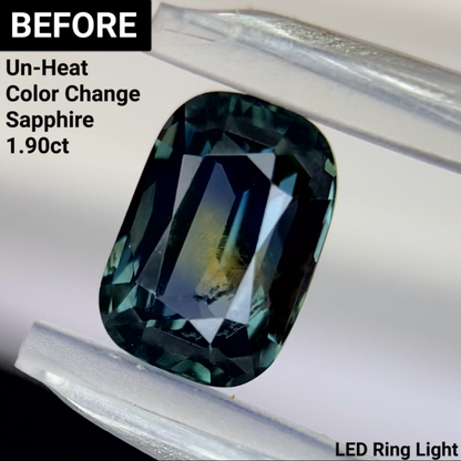 Un-Heat Color Change Sapphire 1.57ct / Tanzania