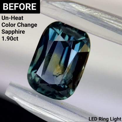 Un-Heat Color Change Sapphire 1.57ct / Tanzania
