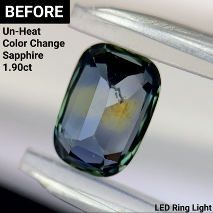 Un-Heat Color Change Sapphire 1.57ct / Tanzania