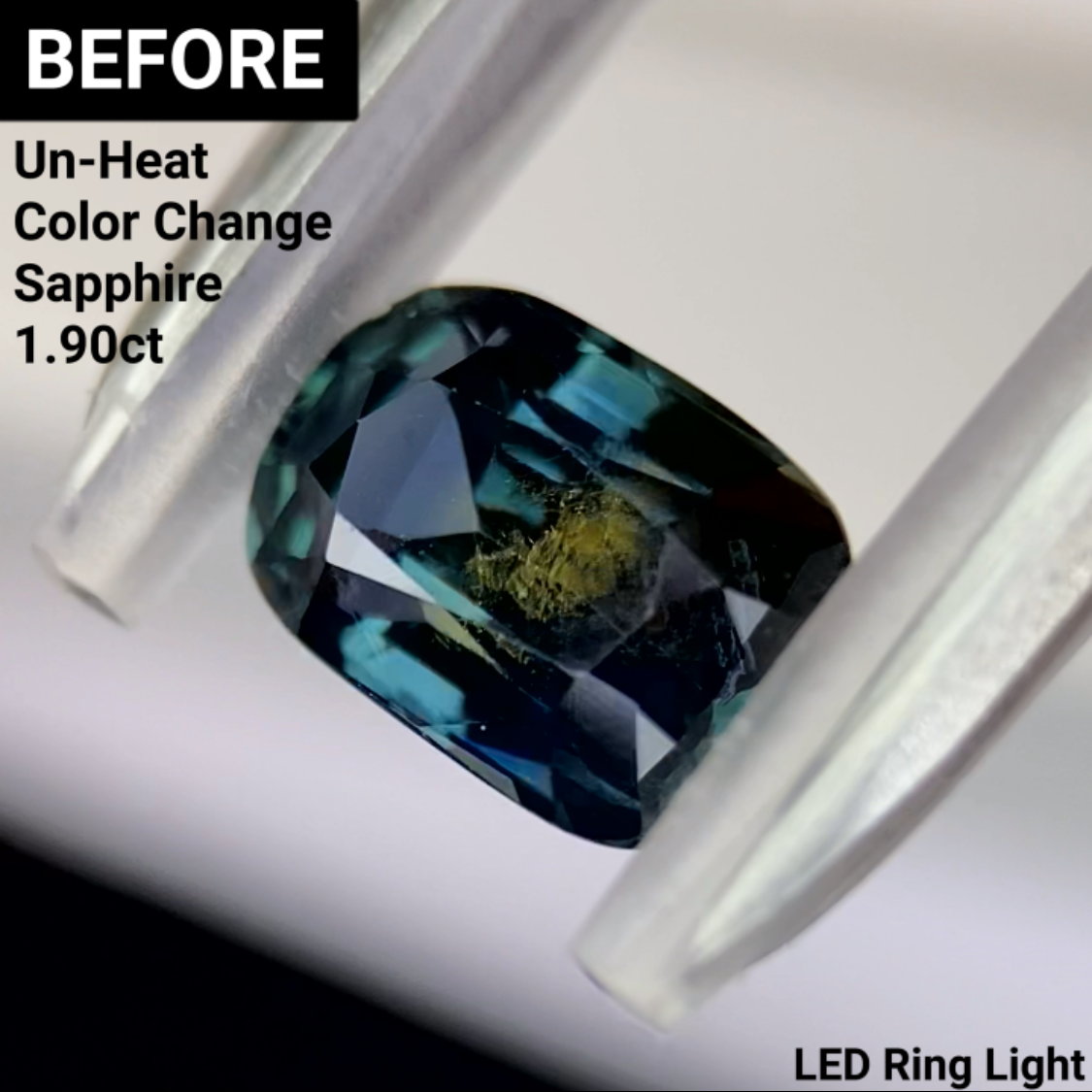 Un-Heat Color Change Sapphire 1.57ct / Tanzania