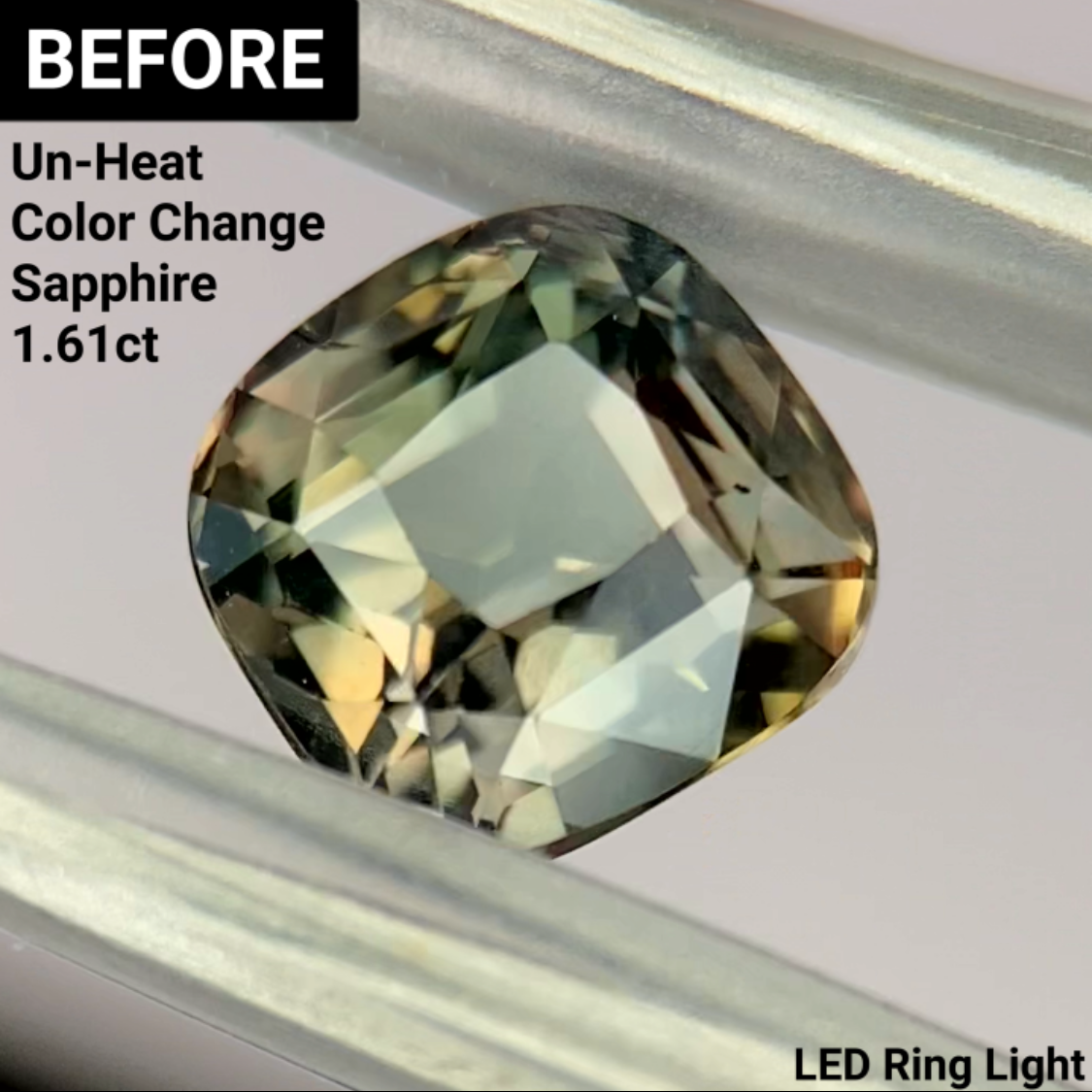 Un-Heat Color Change Sapphire 1.25ct / Tanzania