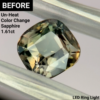 Un-Heat Color Change Sapphire 1.25ct / Tanzania