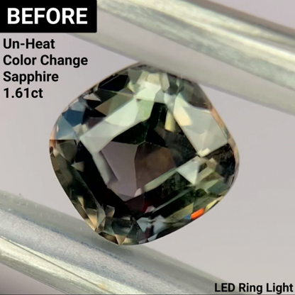 Un-Heat Color Change Sapphire 1.25ct / Tanzania