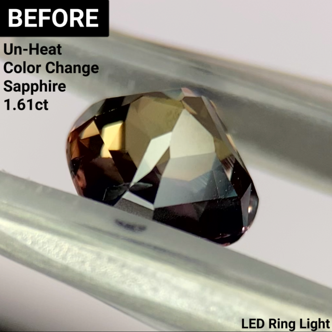 Un-Heat Color Change Sapphire 1.25ct / Tanzania