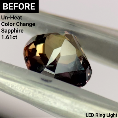 Un-Heat Color Change Sapphire 1.25ct / Tanzania