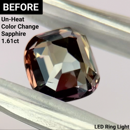 Un-Heat Color Change Sapphire 1.25ct / Tanzania